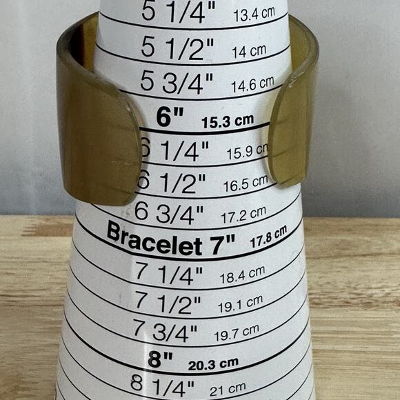 Buffalo Horn Wide Cuff Bangle Bracelet Handcrafted Bohemian Neutral - Picture 10 of 11